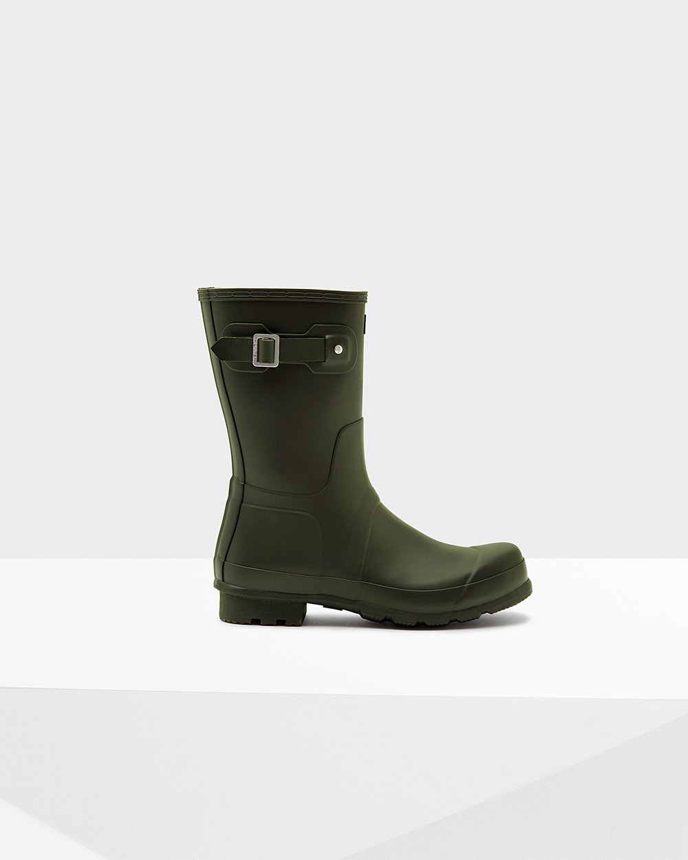 Botas De Cortas Hunter Hombre Original - Verde Oscuro Oliva - Argentina 4026MLYOC